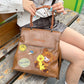 2025 Autumn New Arrivals Casual Cute Leather Cartoon Embroidery Backpack School Bag For Woman