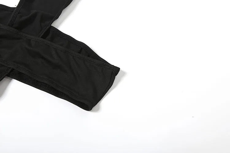 Fitness Women 2 Piece Set Stretch Tube Top+Skinny Halter Jumpsuit Street Matching Party Midnight Sexy Backless Overalls