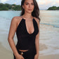 Metal Ring Vests Women u-Neck Backless Tassel Skinny Solid Sexy Midnight Fashion Street Beach Party Hottie Chic Clubwear