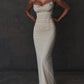 Elegant Spaghetti Strap Backless Sexy Maxi Dress For Women Fashion Two Layer Mesh Sleeveless Bodycon Club Party Dress