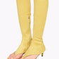 New European and American Fish Mouth Clip Toe Mid Boot, Fashionable Thin High Heel Side Zipper Women's High Tube Cool Boot
