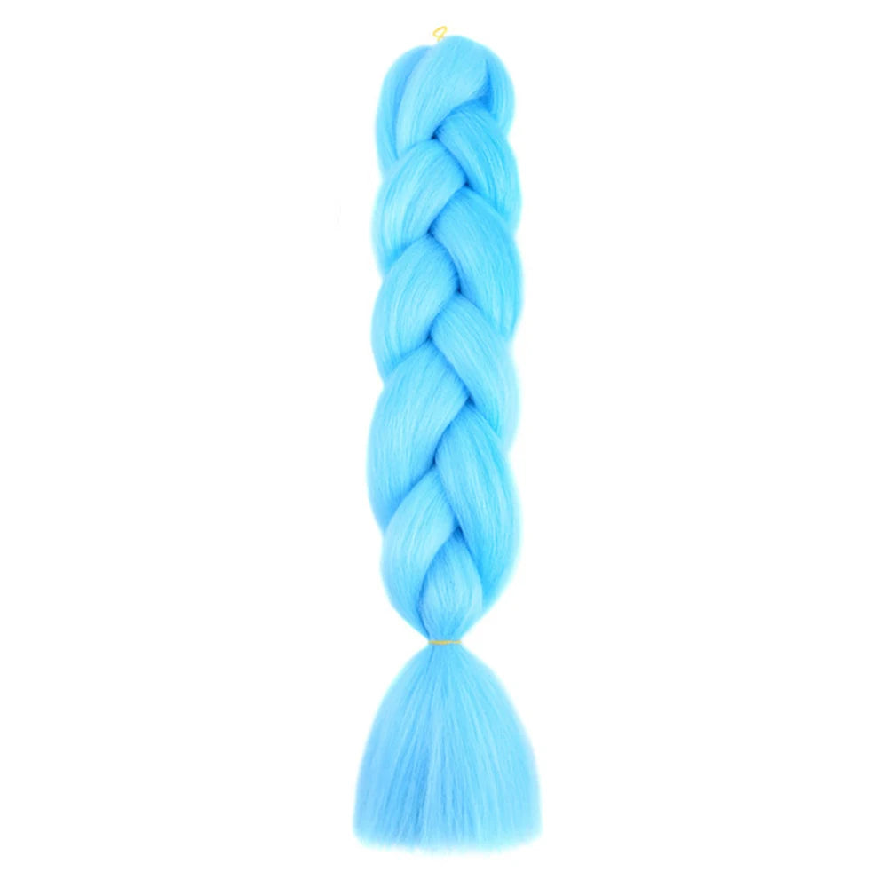 24 Inch Jumbo Braids Extensions Synthetic Braiding Hair Afro Ombre Color kanekalon Hair for Children Braid