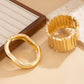 2026 Irregular Wide Cuff Stacking Bangles Women Trendy Punk Metal Opening Hand Accessory Hip-Hop Jewelry Gift