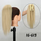 Synthetic 16Inch Claw Clip Ponytail Hair Extensions Waterfall Straight Ponytail Blonde Brown Heat Resistant Pony Tail Fake Hair