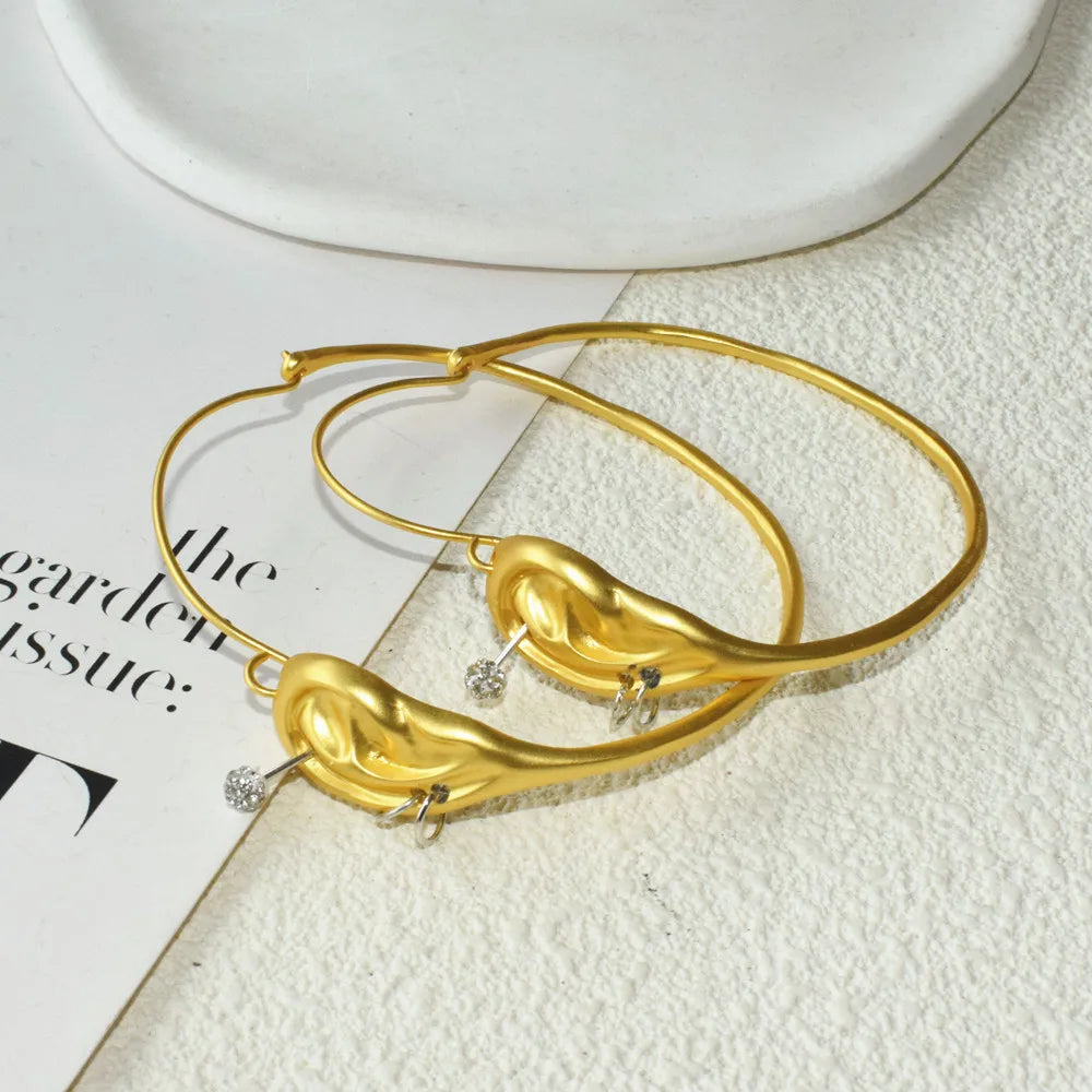 Baroque Style Vintage Resin Big Eyes Dangle Earrings For Women Jewelry New Arrival Fashion Exaggerated Lady Ears' Accessories