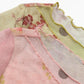 Women's Oriental Asymmetrical T-shirt with Floral Polka Dot Print, Lightweight Long Sleeve Patchwork Tee for Summer