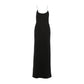 Sexy Cross Backless Dress Women Trend Metal Cube Sleeveless Low-Neck Coquette Midnight Party Club Stretch Vestidos