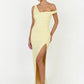 Asymmetric One Shoulder Sexy Maxi Dress Women Elegant Diagonal Collar Sleeveless Backless Cocktail Evening Party Dress