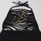 Sexy Hollow Beads Decoration Flared Jumpsuits Women Lace-Up Halter Sleeveless Backless 2025 Street New Trend Overalls