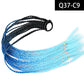 Synthetic Colored Braided Ponytail Hair Extension Rainbow Color Braids Pony Tail With Elastic Band Girl's Pigtail