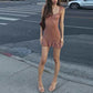 Sheer Floral Mesh Summer Dresses 2026 Woman French Vintage Fashion Sleeveless Ruffle Mini Dress C83