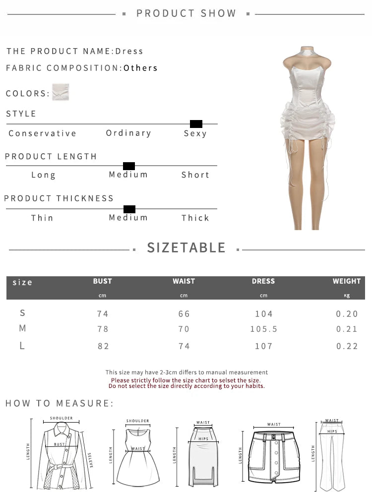 Sweet Ribbon Scarf+Dress Patchwork Mesh Folds Drawstring Flared Hem Tassel Sleeveless Fashion Birthday Party Mini Bodycon