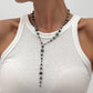 Goth Plastics CCB Beads Chest Choker Necklace for Women 2025 New Fashion Retro Sweater Chain Party Jewelry Accessories