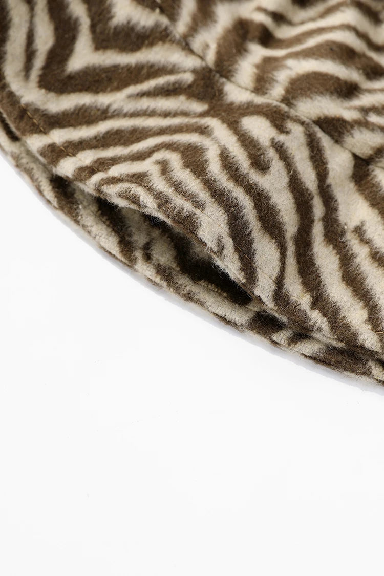 2025 Winter New Arrivals Y2K Vintage Zebra-Stripe Hat For Woman