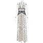 Lace and Satin Polka Dot Party Dresses for Woman Elegant Deep V Neck Backless Maxi Dress Summer 2026