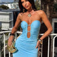 Off-shoulder Strapless Sexy Mini Dress Women Summer Fashion Sleeveless Backless Ruched Skinny Club Party Dresses Female