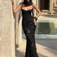 Spaghetti Strap Print Sexy Maxi Dress Women Fashion Off-shoulder Sleeveless Backless Bodycon Club Party Long Dresses