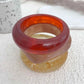 Y2K Boho Brown Thick Resin Acrylic Bangles for Women 2025 New Fashion Irregular Wide Arm Bracelets Party Jewelry Gift