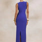Women Deep V Neck Sleeveless Sexy Maxi Dress Wrap Ruched Bodycon Long Dress Elegant Evening Club Party Formal Gown