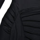 Long Party Elegant Dress Turtleneck Long Sleeve High Split Maxi Dresses Women Clothing Winter