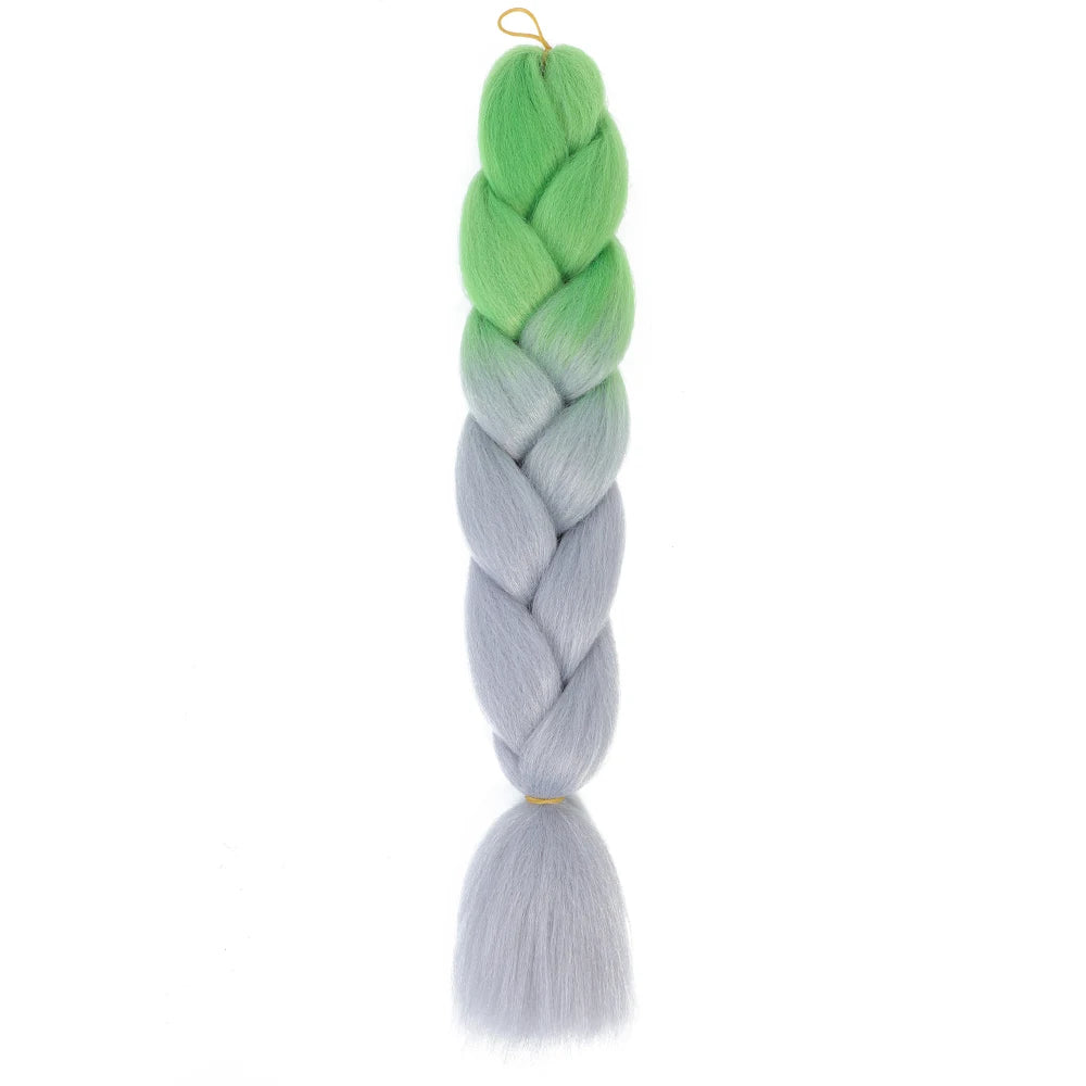 24 Inch Jumbo Braids Extensions Synthetic Braiding Hair Afro Ombre Color kanekalon Hair for Children Braid