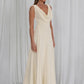 Cowl Neck Backless Sexy Midi Dress Women Elegant Ruched Waist Bodycon Long Evening Club Party Dress Female Gown