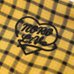 Retro Plaid Crossbody Bag with Heart Letter Embroidery, Large Capacity Tote for Women, Preppy School Messenger Bag