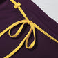 Lace-Up Tassel Decoration Mini Dress Woman Halter Low-Neck Backless Color Blocking Design Skinny Wrap Hip Bodycon