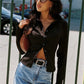 Women Stripe Shirts Blouse Fashion Long Sleeve Laple Button Down Slim Fit Tops Office Ladies Streetwear for Casual Daily