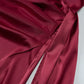 Elegant Satin Off Shoulder Long Maxi Dresses 2025 Woman Graduation Dresses Evening Party Gown Red Black