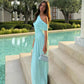 One Shoulder Ruched Long Maxi Dress Elegant Dresses for Woman for Party Evening Gown