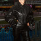 Pu Irregular Crop Jacket Women Turtleneck Zip Button Full Sleeve Wild Sexy Hottie Street Midnight Club Hipster Coat