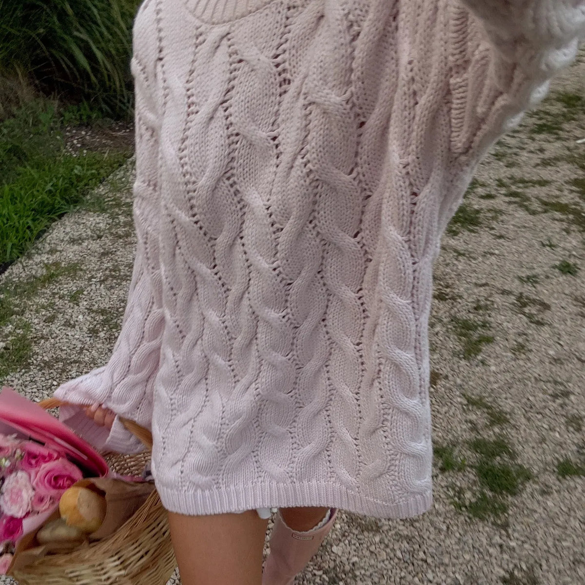 Y2K Preppy Crewneck Loose Fit Pullover Knitwear Shirts Women Cable Knit Sweater Winter Warm Sweaters Top Jumpers