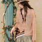 Women's Casual Long Sleeve Knitwear with V Neck Button, Cropped Slim Fitted Tee for Everyday, Chic Basic Solid Knit Top