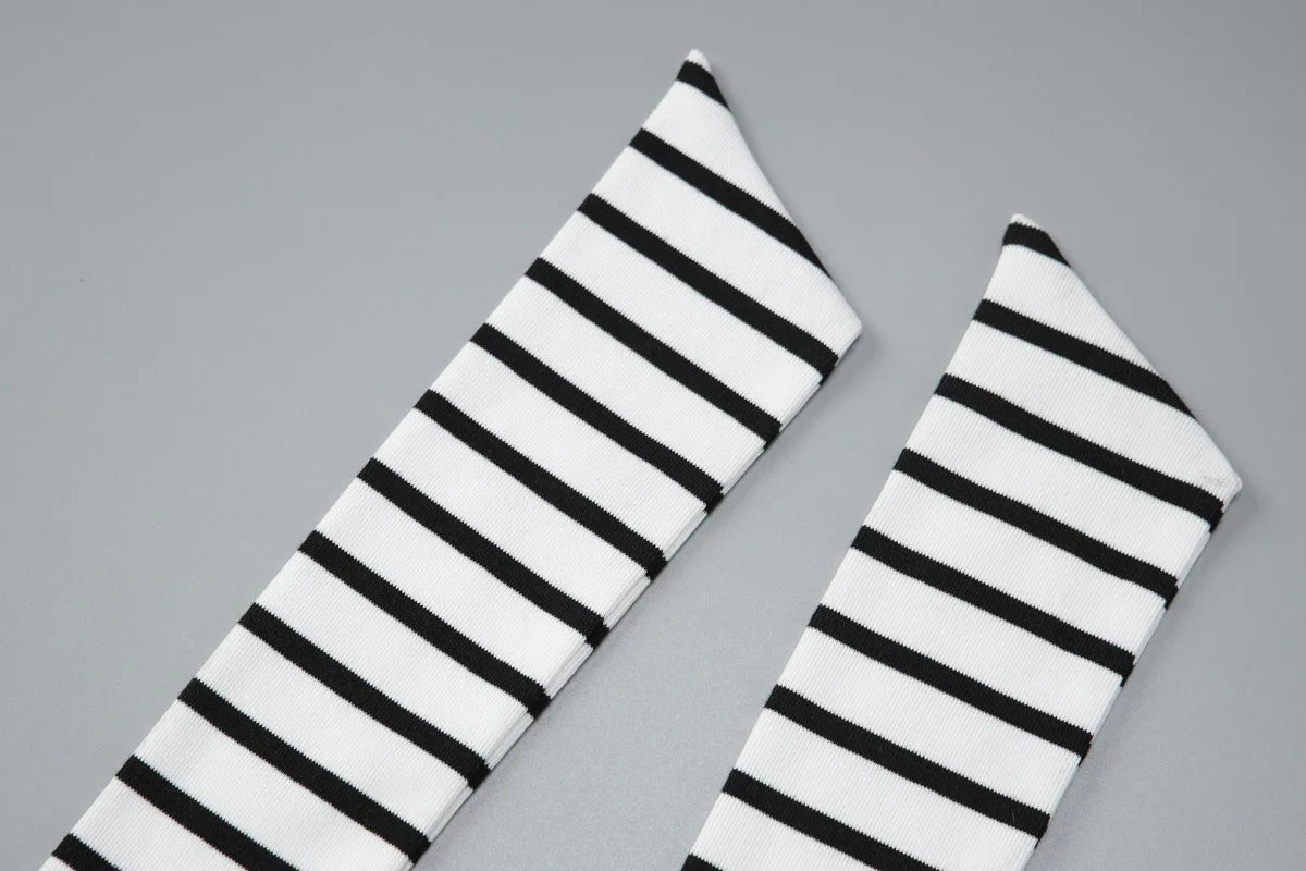 Black and White Striped Halter Tops for Woman Sexy Summer Clothes 2026 Fashion Lace Up Backless Top