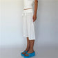 Women Y2K Low Waist Lace‑Up Linen Blend Culottes Solid Cropped Wide Leg Capri Pants With Pockets Casual Bottoms