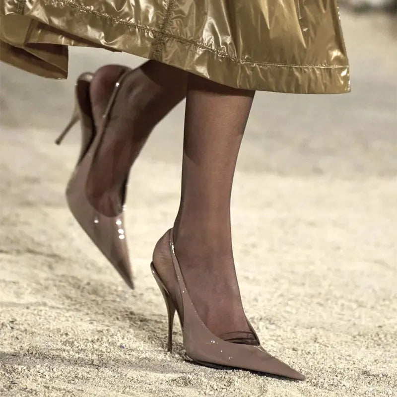 European and American Spring/Summer New Pointed Stiletto Sandals Fashionable and Sexy Party Wedding Women's High Heel Sandals