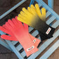 2025 Winter New Arrivals Gradient-colored Rubber-coated Casual Gloves For Woman