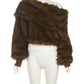 Warm Furry Sweater Woman Y2K Luxury Patchwork Winter Trend Skew Collar Full Sleeve Streetwear Wild Skinny Crop Coat