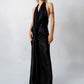 Summer White Dress Evening Party Elegant Satin Deep V Neck Backless Split Long Dresses for Woman Clothing