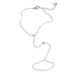 Trendy Stainless Steel Zircon Beads Back of Hand Chain Finger Bracelet Fashion Chic Sexy Jewelry Waterproof Wholesale Gift