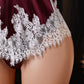 Sexy Women's Lace Lingerie Bodysuit Cute Sleeveless Spaghetti Strap V Neck Ruffle Naughty Babydoll Jumpsuit Sleepwear