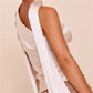 Summer Satin Tank Top Fashion Solid Backless Sleeveless with Scarf Ribbon Tanks High-Street Party Vacation Women's Top