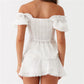 Women Aesthetic Skirts Set Y2k Ruched Button Up Crop Top + Skirt Vintage Puff Sleeve Milkmaid Tees Sweet Girl Streetwear