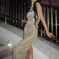 See Through Backless Sexy Maxi Dress For Women Summer New Sheer Sleeveless Back Split Sexy Long Dress Beachwear