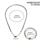 2Pcs Goth Simple Black Leather Wax Thread Chain Necklace Bracelet for African Men Stone Beads Choker Male Jewelry Set