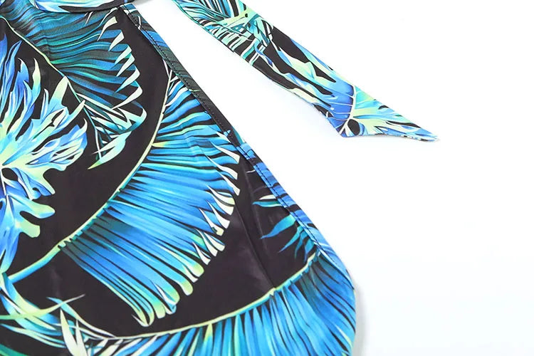 Sexy Print Halter Romper Women Bandage Summer Colorful Hipster Backless Activity Workout Fit Tight Stretch Playsuits