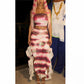 Women Shark Tale Lola Costume Maxi Skirt Sets Strapless Tube Top Side Split Ruffle Long Skirt Outfit