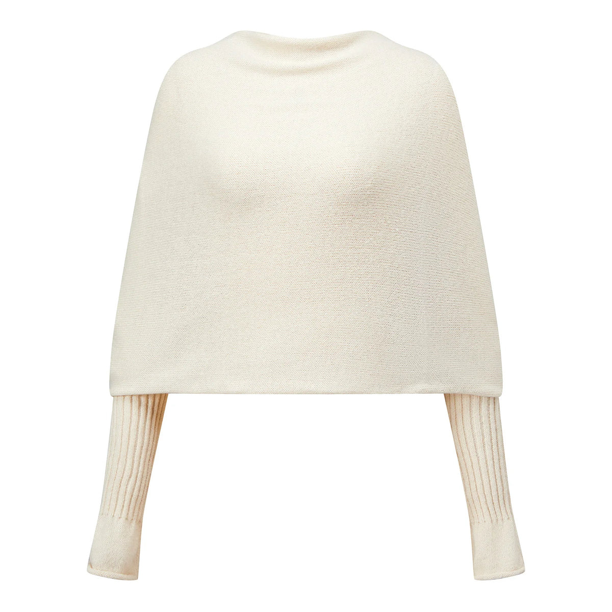 Women Loose Mohair Knitted Sweater Draped Off Shoulder Flare Sleeve Sheer Knit Jumper Cross Wrap Back Winter Pullover