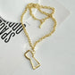 Brand Fashion Show Metal Alloy Lock Key Pendant Necklace For Women Fashion Jewelry Gorgeous Sweater Chain Statement Accessory